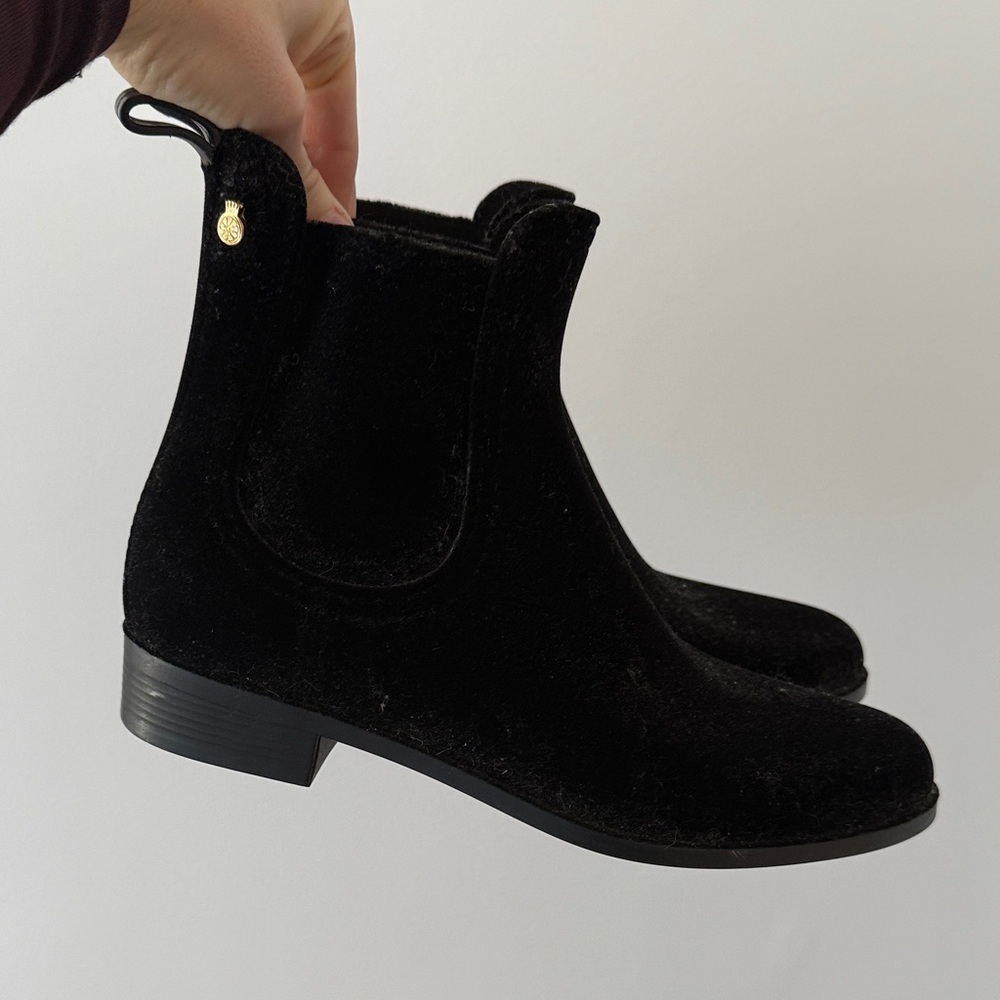 Chic Black Lemon Jelly suede Ankle Booties